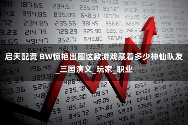 启天配资 BW惊艳出圈这款游戏藏着多少神仙队友_三国演义_玩家_职业